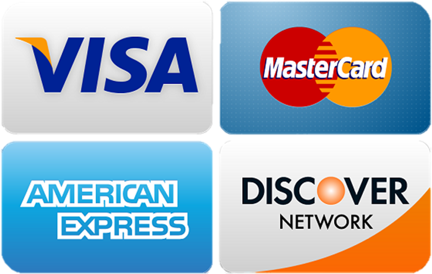 Johnson Dermatology Accepts Payments Via Credit Card/debit - Credit Card Logos Png (906x592)