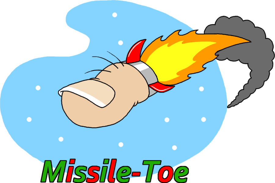 Missile-toe By Toonskribblez - Missile With A Toe (900x600)