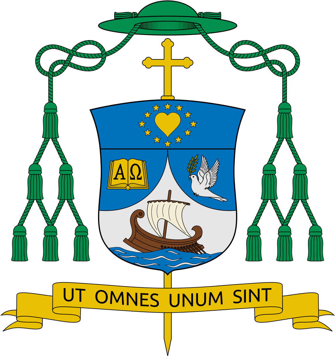 Coat Of Arms Of Oscar Nkolo Kanowa - Bishop Paul Donoghue Sm (1150x1226)