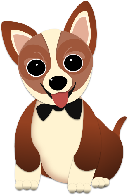 Drawn Corgi Transparent - Cartoon (480x720)