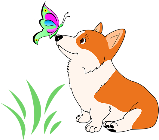 Click And Drag To Re-position The Image, If Desired - Corgi With Butterfly Throw Blanket (600x511)