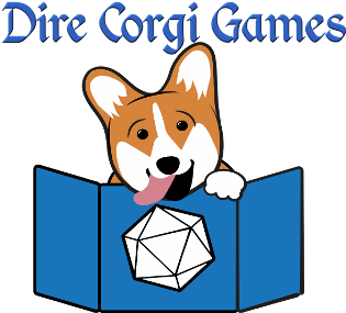 Dire Corgi Games Logo - Cartoon (1000x300)