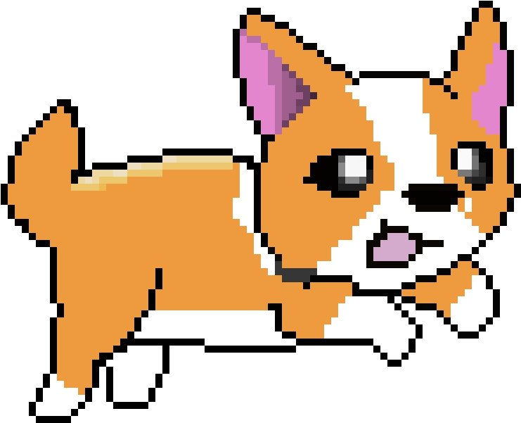 Corgi - Pixel Art (820x680)