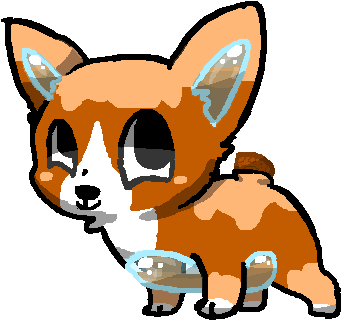 Syrup Corgi Puppy Tank Tummy By Badgerkit - Dorgi (500x400)