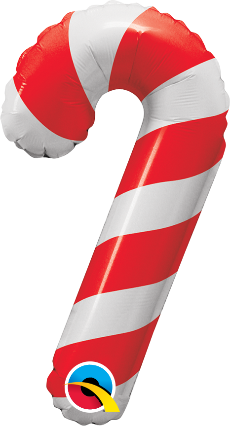 Balão Pirulito Candy Cane Bengala Natalina 19455 Para - Qualatex Candy Cane Balloon (466x864)