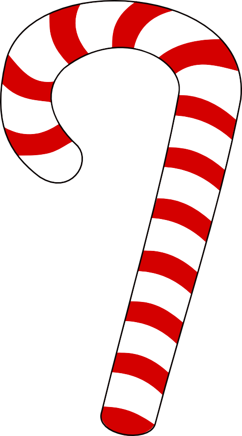 Bengala De Natal - Bengala De Natal Png (493x888)