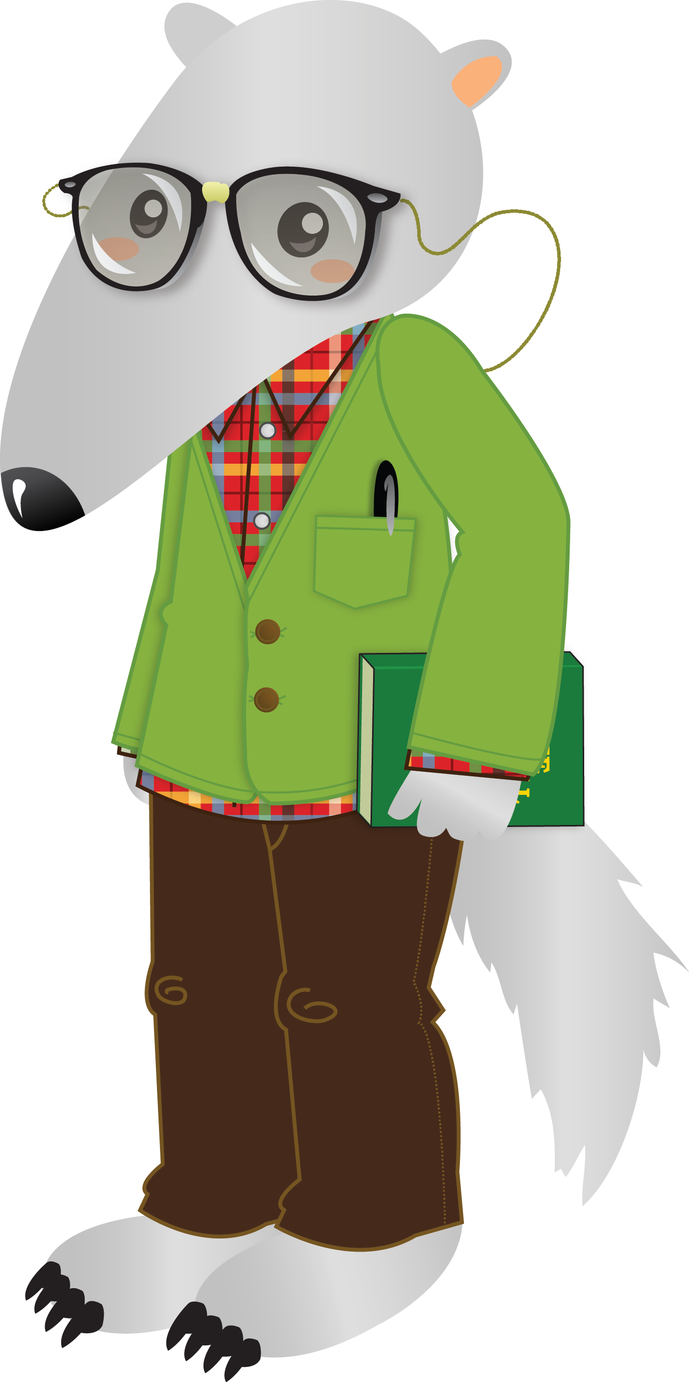 Peter Antreader - Cartoon Character Anteater (1374x2754)