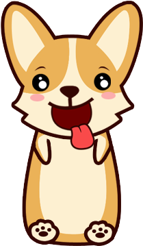 Get The Corgi Emojis App Now - Cartoon (408x408)