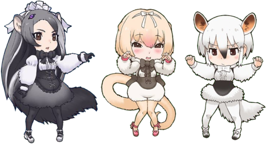Giant Anteater (2) Silky Anteater (3) Collared Anteater - Silky Anteater Kemono Friends (540x309)