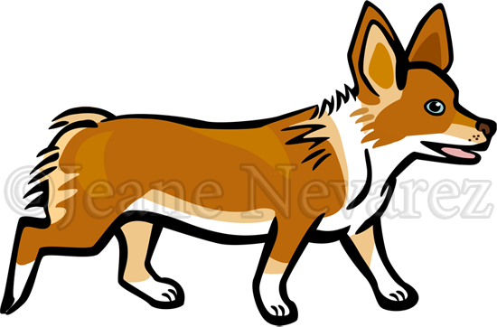 Corgi Trot - Basenji (550x362)
