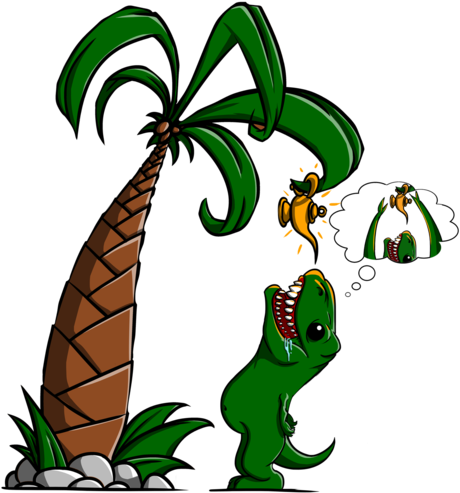 T-rex Wants Make A Wish (500x500)