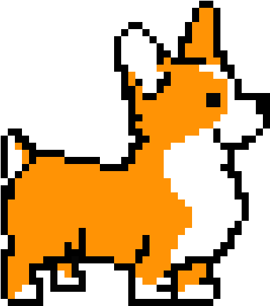 Corgi - ) - Corgi Perler Bead Pattern (500x440)