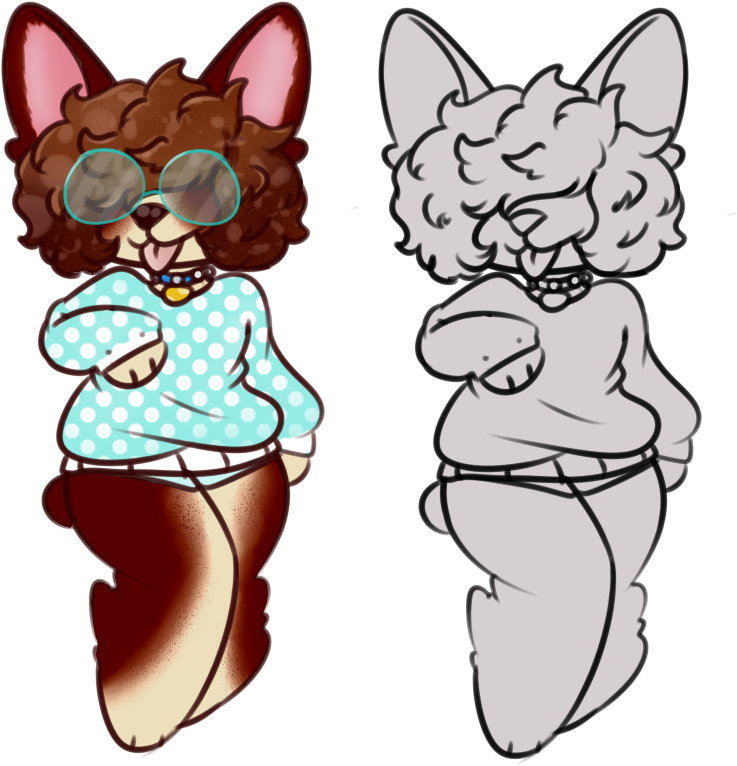 Corgi Fursona - Pembroke Welsh Corgi (777x832)