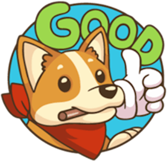 Cute Corgi Dog Sticker Messages Sticker-3 - Cute Corgi Dog Sticker Messages Sticker-3 (389x336)