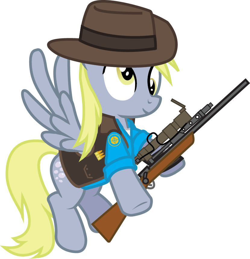 Derpy- Sniper By Smashinator - Little Pony Team Fortress 2 (829x859)