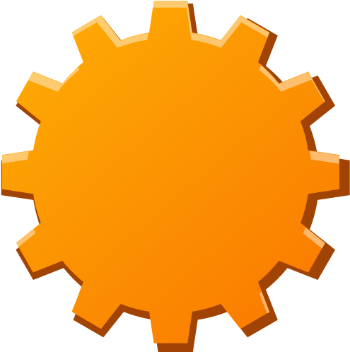Gears Clipart Orange - Multiple System Integration (554x550)
