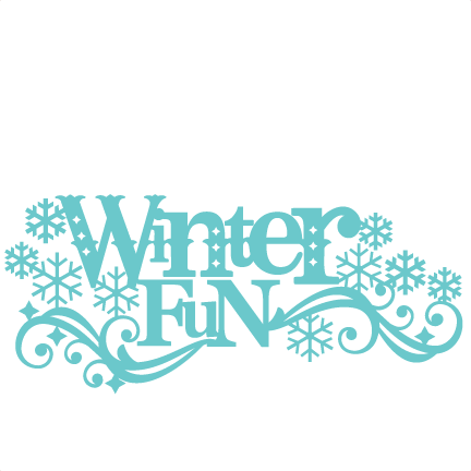 Winter Fun Title Svg Scrapbook Cut File Cute Clipart - Winter Fun Clip Art (432x432)