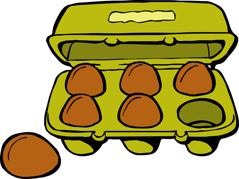 Breakfast Clip Art 10, - Egg Carton Clipart (958x720)