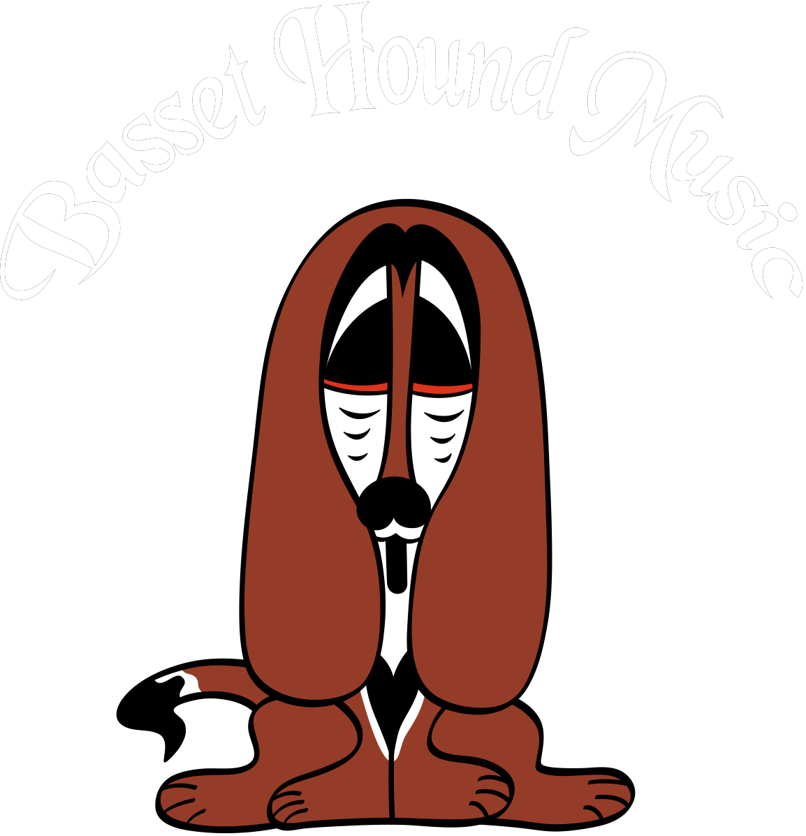 Basset Hound Music - Basset Hound Cartoon (1154x1197)