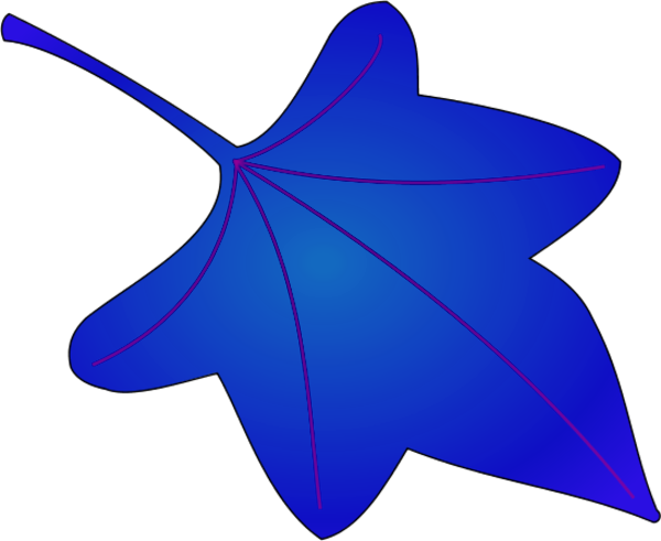 Blue Leaves Clipart - Plants (600x491)