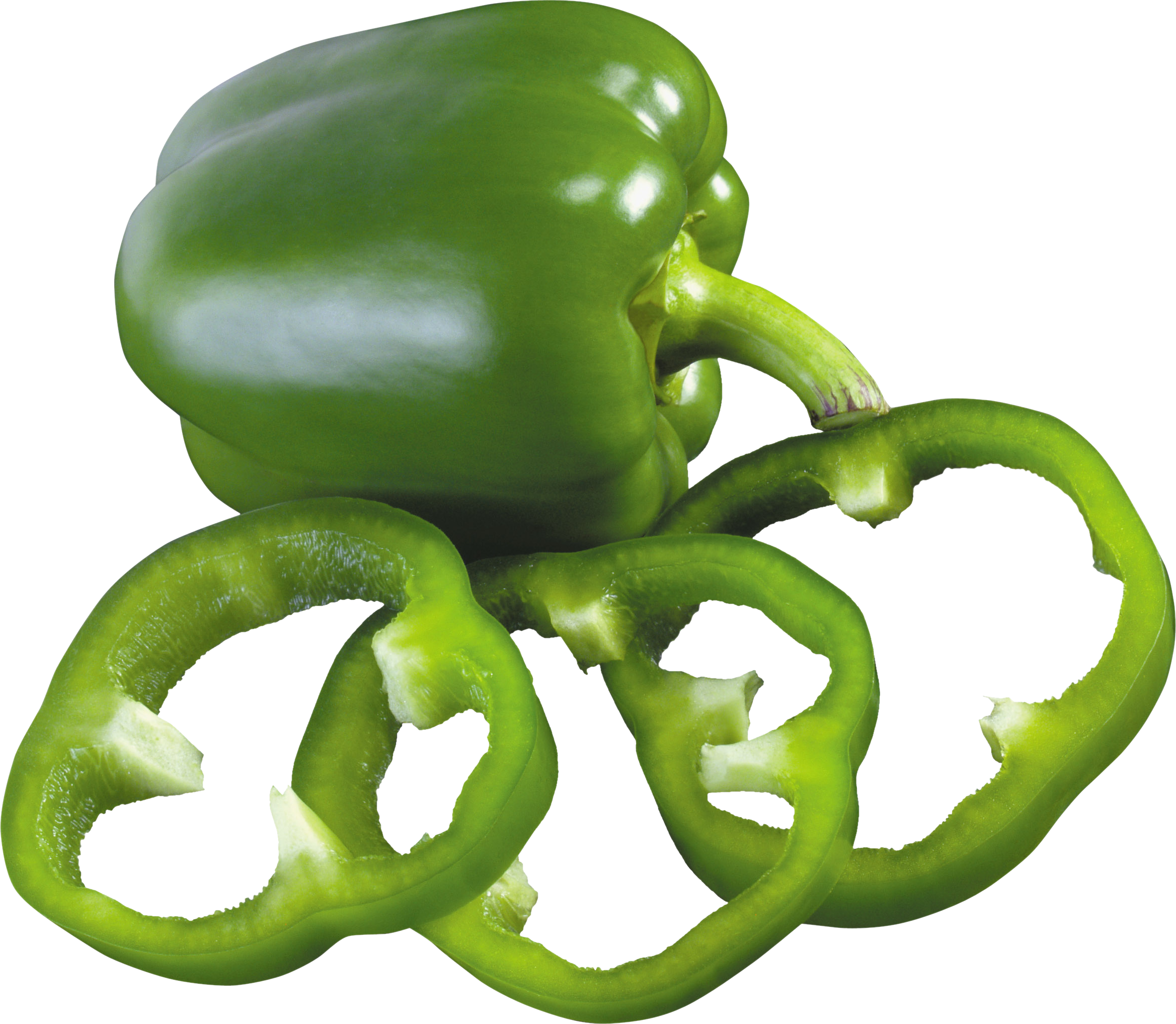 Pepper Clipart Png Image - Green Bell Pepper Png (2337x2035)