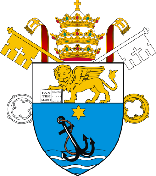 Papal Coat Of Arms For Pope St Pius X Religion Religious - Pope Pius X Symbol (500x567)