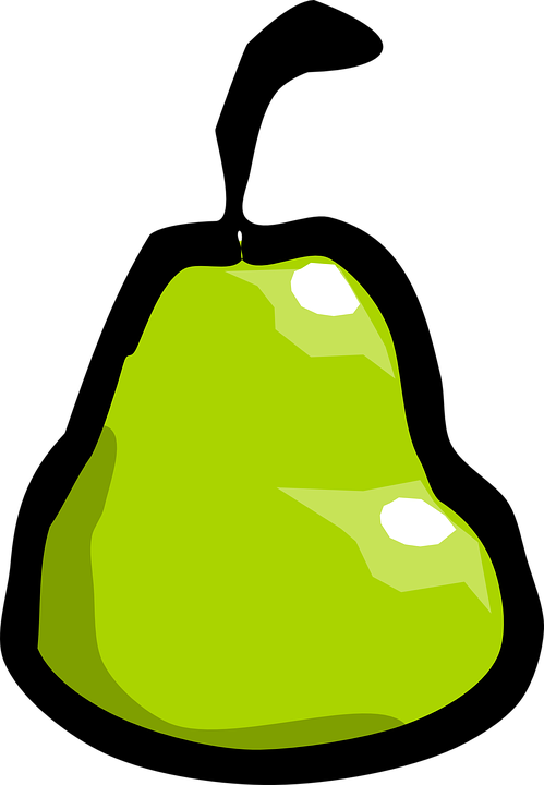 Green Pepper Clipart 17, - Pear Clip Art (600x600)