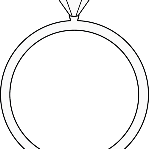 Wedding Ring Drawing Elegant Free Cartoon Wedding Ring - Drawing (500x500)