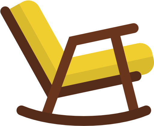Rocking Chair Free Icon - Rocking Chair Cartoon Png (512x512)