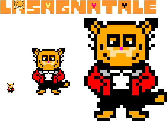 Lasagnatale Garfield Overworld Sprite By Hochenabil83 - Undertale Sans Papyrus Hoodie Coat Teen Tops Cosplay (610x458)