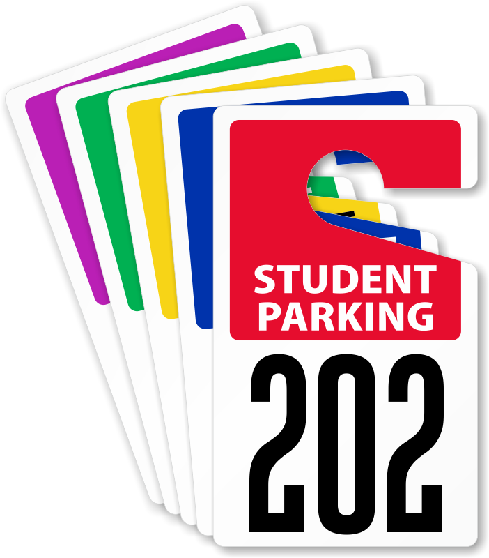 Zoom - Personalize - Parking Pass Clipart (702x800)