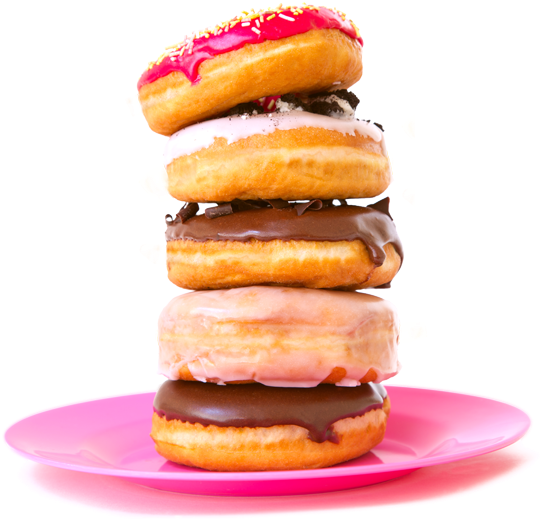 Donut Stack - Stack Of Donuts Png (601x551)