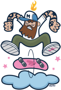 Ciao Dribbbler I'm Diego Bao And This Is My First Shot - Cartoon (400x300)