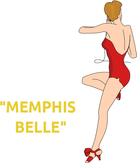 Memphis Belle Pin-up Nose Art - Memphis Belle Nose Art (514x600)