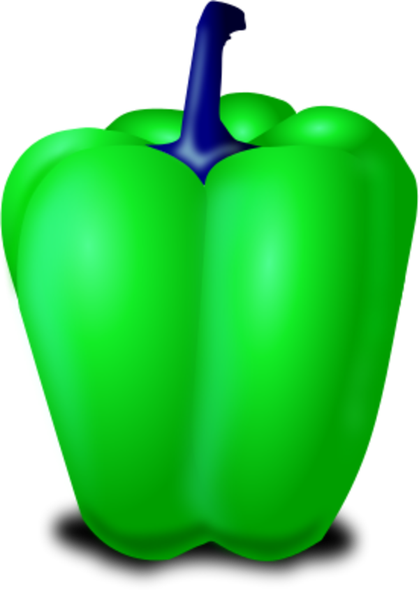 Vector Clip Art - Pepper Clip Art (600x846)