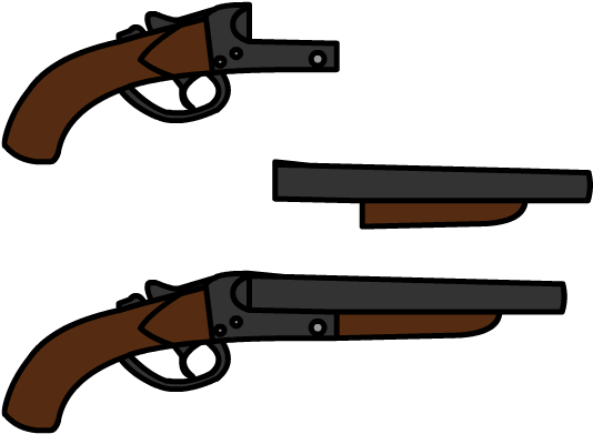 Custom Walfas Sawn Off Shotgun By Unknownfalling On - Sawed Off Shotgun Prop (550x400)