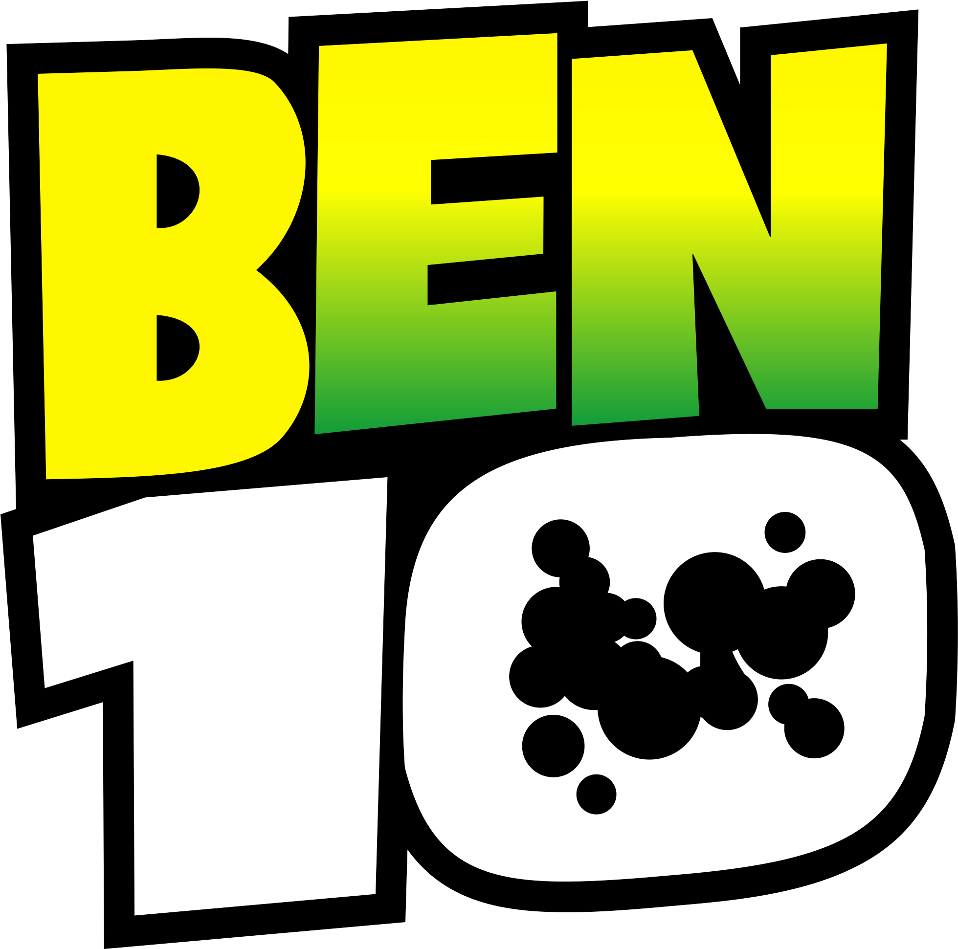 Ben10 Logo - Ben 10 Cake Topper (2000x1980)