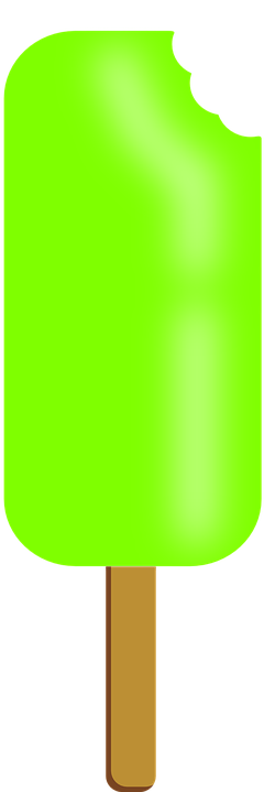 Popsicle, Green, Food, Ice, Lime, Summer, Eat, Dessert - Paleta De Helado Verde (360x720)