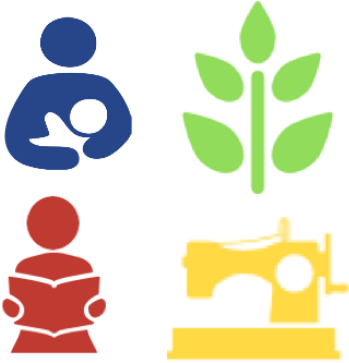 Village Health Works Focuses First On Treating Illness - Breast Feeding Logo (black/white) 2.25" Keychain (400x375)