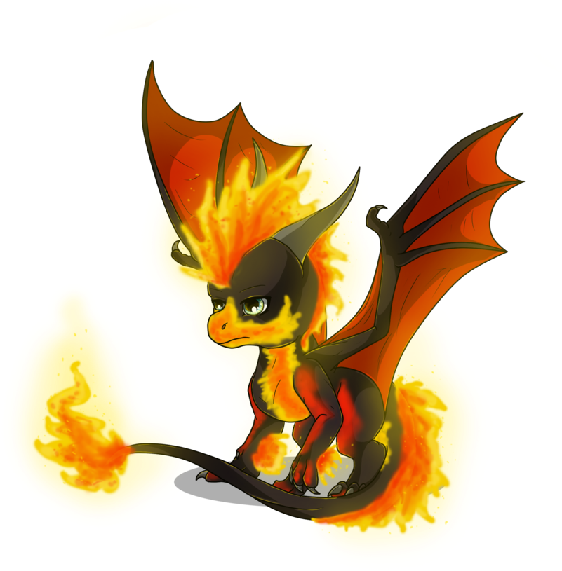 Chibi Cute Magma By Anais Thunder Pen - Cartoon (907x880)