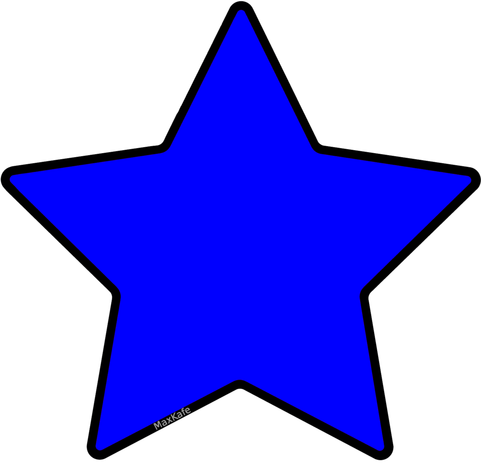 Light Blue Clipart Blue Star - Red Star Png (1000x1000)
