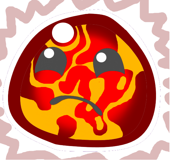 Magma Slime Wii - Circle (572x539)