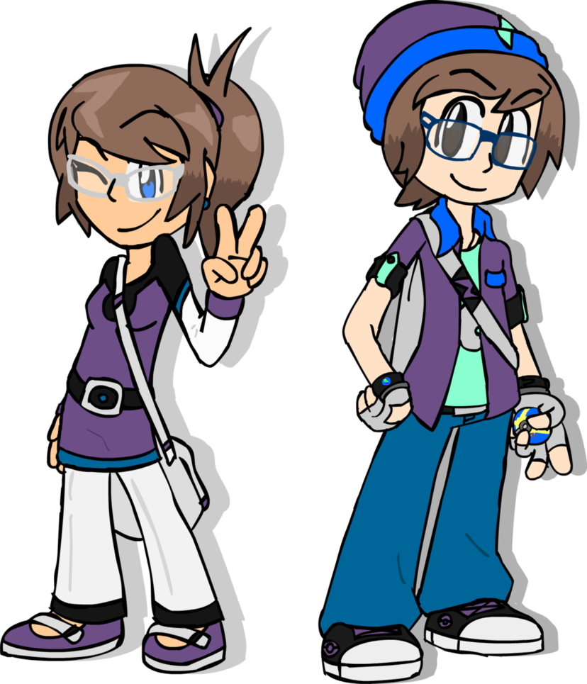 Pokemon Trainers Magma And Zoey By Magma743 - Cartoon (828x965)