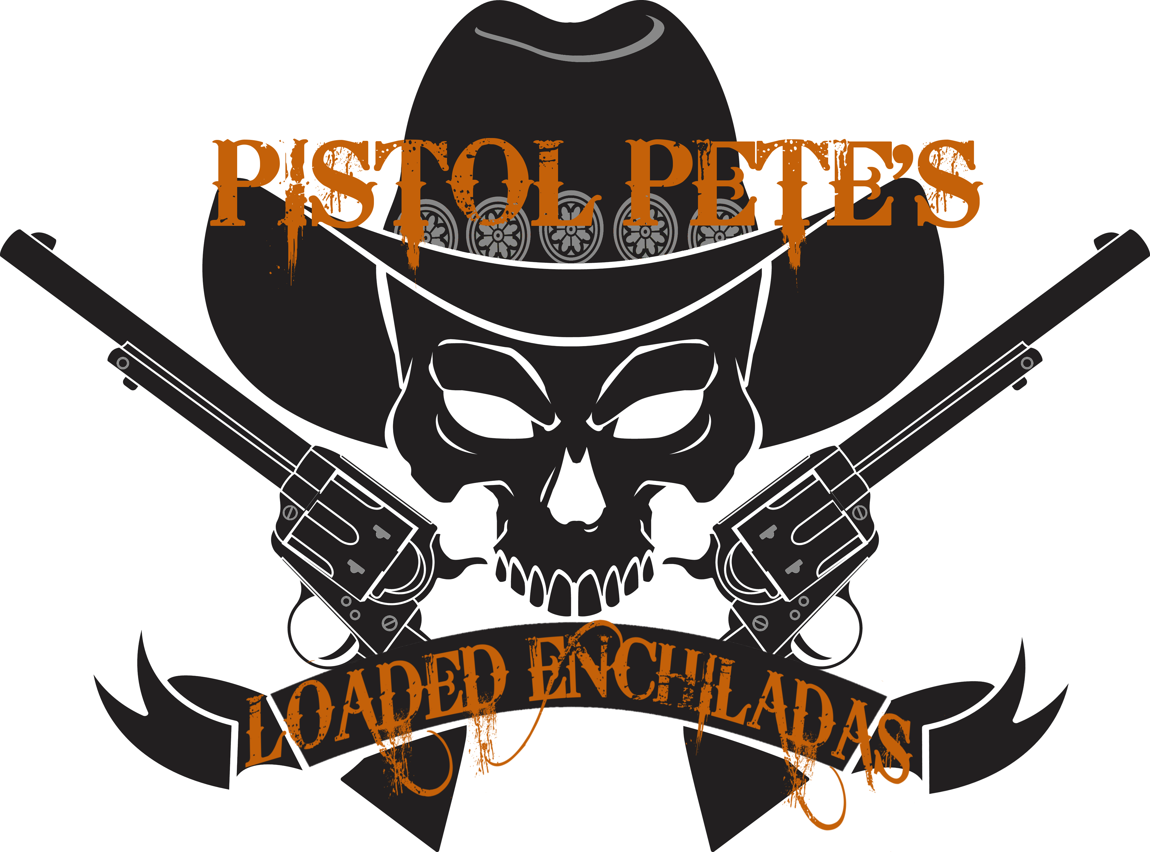 Pistol Pete's Loaded Echiladas - Cowboy Hat (3666x2716)