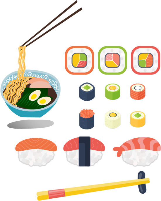 Как Получить Скидку На Роллы И Суши В Краснодаре - Vector Graphics (572x707)