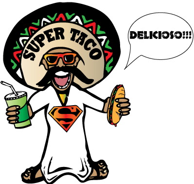 More True To Traditional Cuisine Than The Tex-mex Most - Cartoon (399x378)