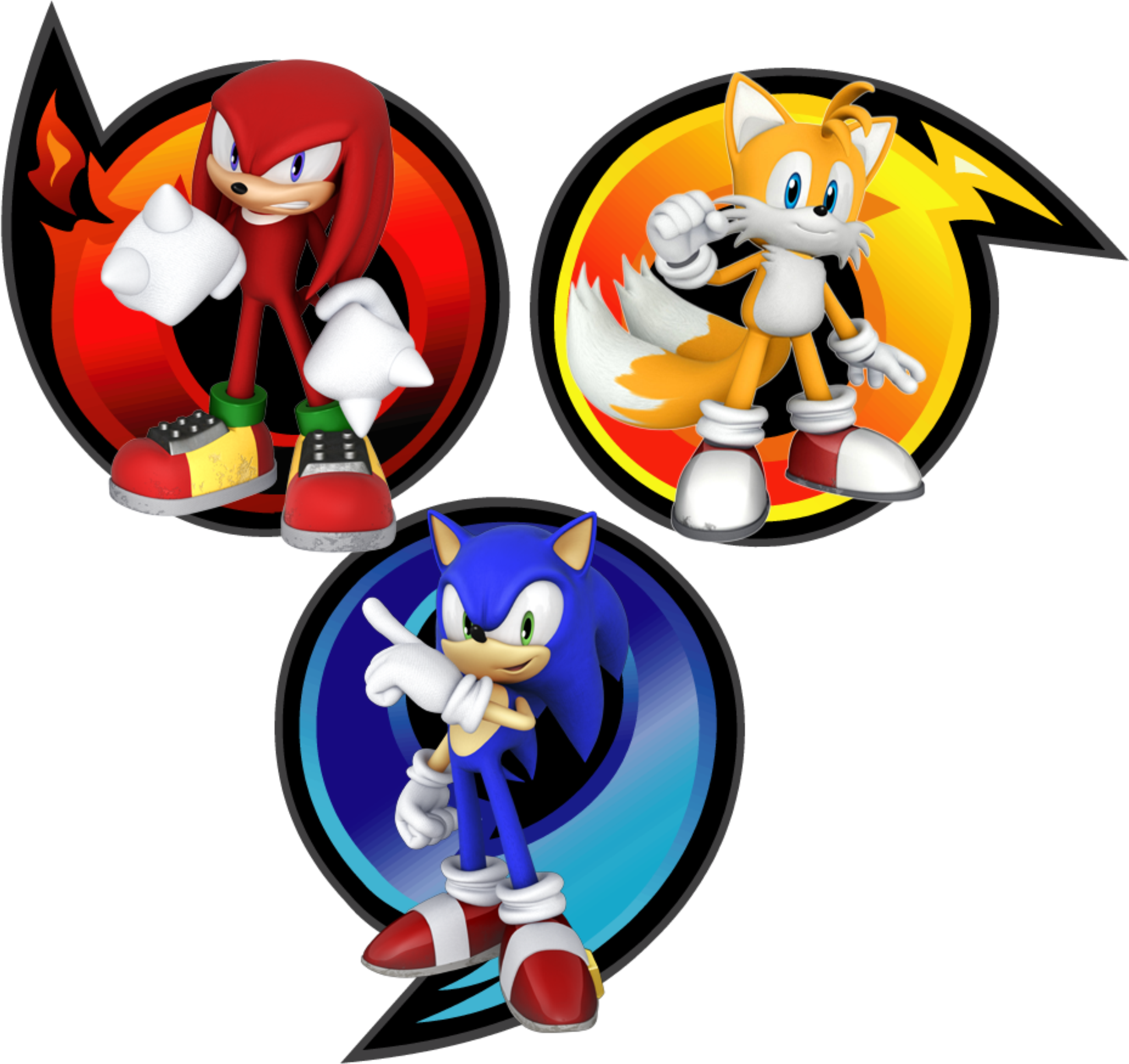 Sonic Novo Sonic E Amigos 2 Png - Team Sonic Sonic Heroes (2759x2575)