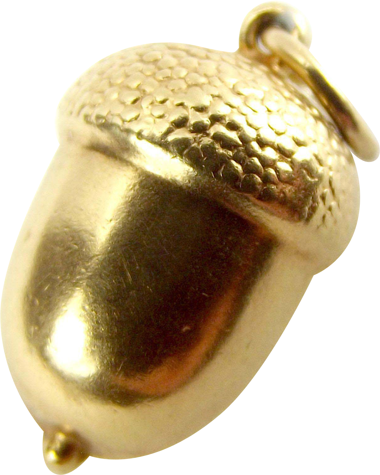 Vintage 1966 9ct Gold Acorn Charm Fob - Gold (1531x1531)