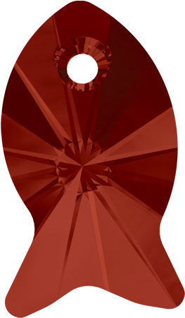 Swarovski 6727 18mm Fish Pendant Red Magma - Circle (450x450)