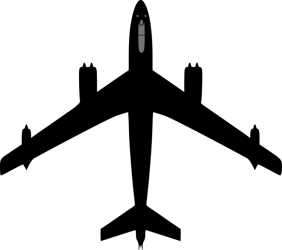 Airplane Silhouette - Boeing 767 Clip Art (958x850)